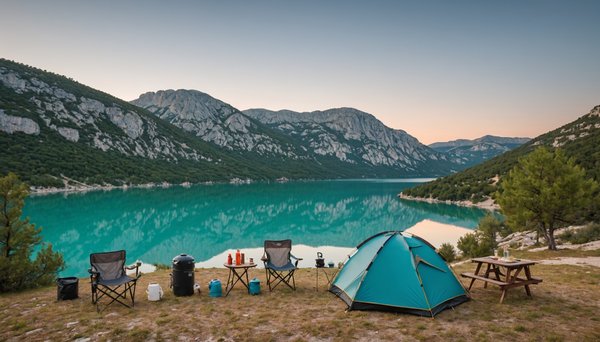 Où camper près du lac de sainte-croix pour profiter du verdon ?